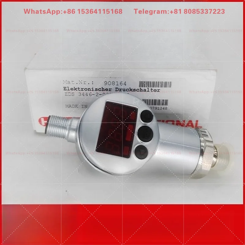 HYDAC EDS 3446-2-0250-000-3-0400 Digital Pressure Switch 0-250bar Electronic Pressure Sensor With Dual PNP Switch Output