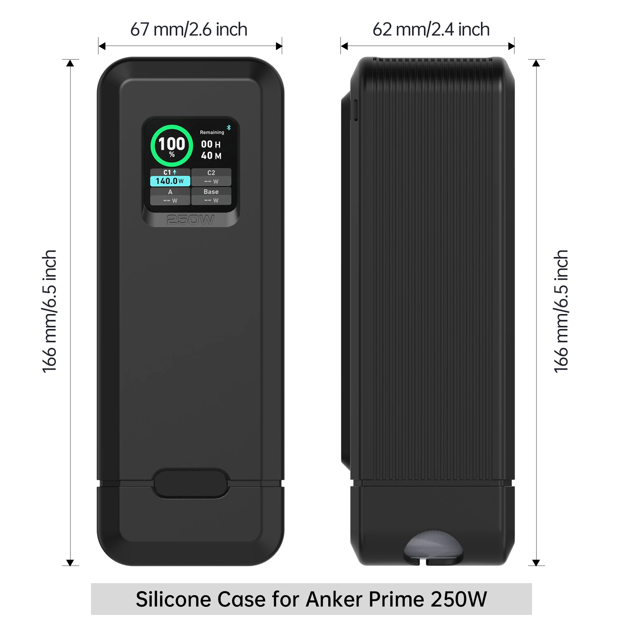Casing silikon Anker Prime, sarung HP perjalanan pelindung Power Bank 27,650mAh 250W/20,000mAh 200W