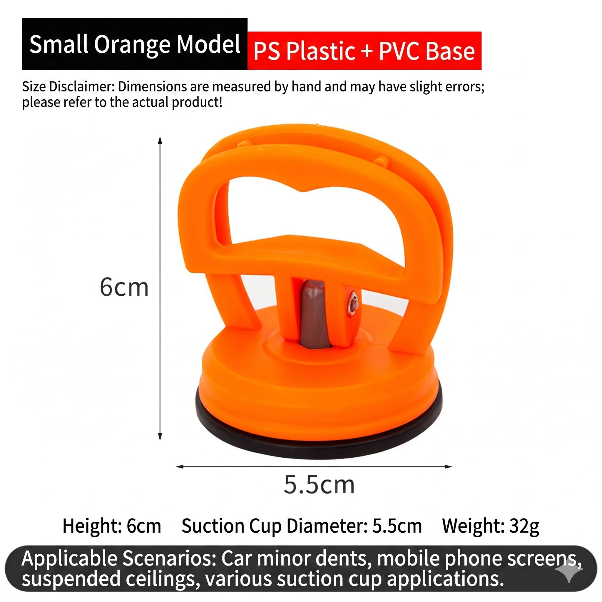 2PCS Car Bump Puller Car Shape Bump Fixer Repair Tool Set Large Pull Suction Cup Dent Puller Dent Repair Sucker Car Tools For Au