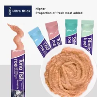 High Quality  Mixed Flavor 30 Strips Cat Strips Young Cat Wet Food Pack Nutrition Abalone Tuna Chicken Formula Cat Liquid Snacks 2