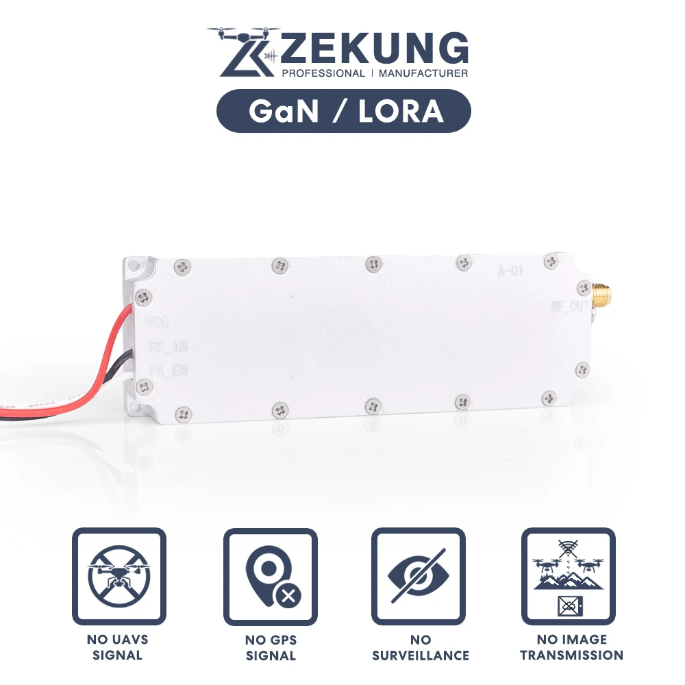 50W Module 400-6G GaN LORA Module Low-Frequency Signal Generator LOJACK VHF RF Power Amplifier Anti Drone Suppression Module