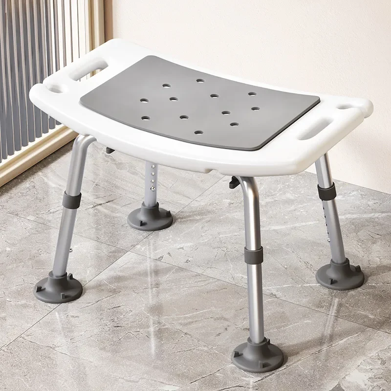 Anti Slip Bath Stool for Elderly and Pregnant Women Non Drop Shower Chair with Backrest Safe Sitting Seat for Bathroom Use