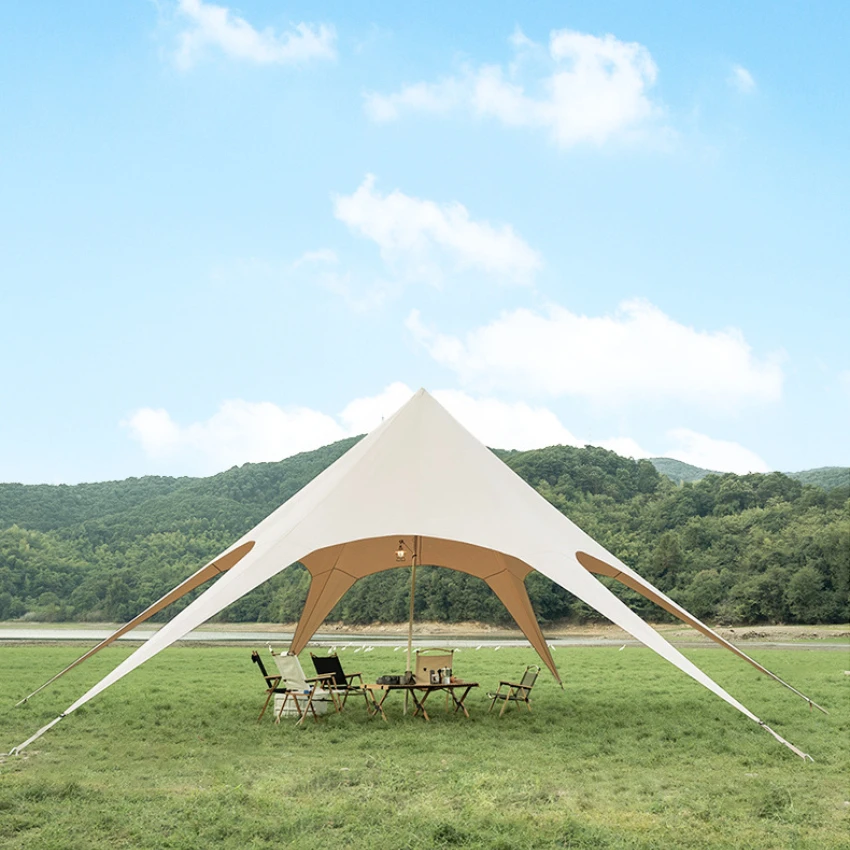 

10m Outdoor Camping Beach Sun Shade Shelter Waterproof Canvas Fabric Canopy Star Wedding Tents for Event