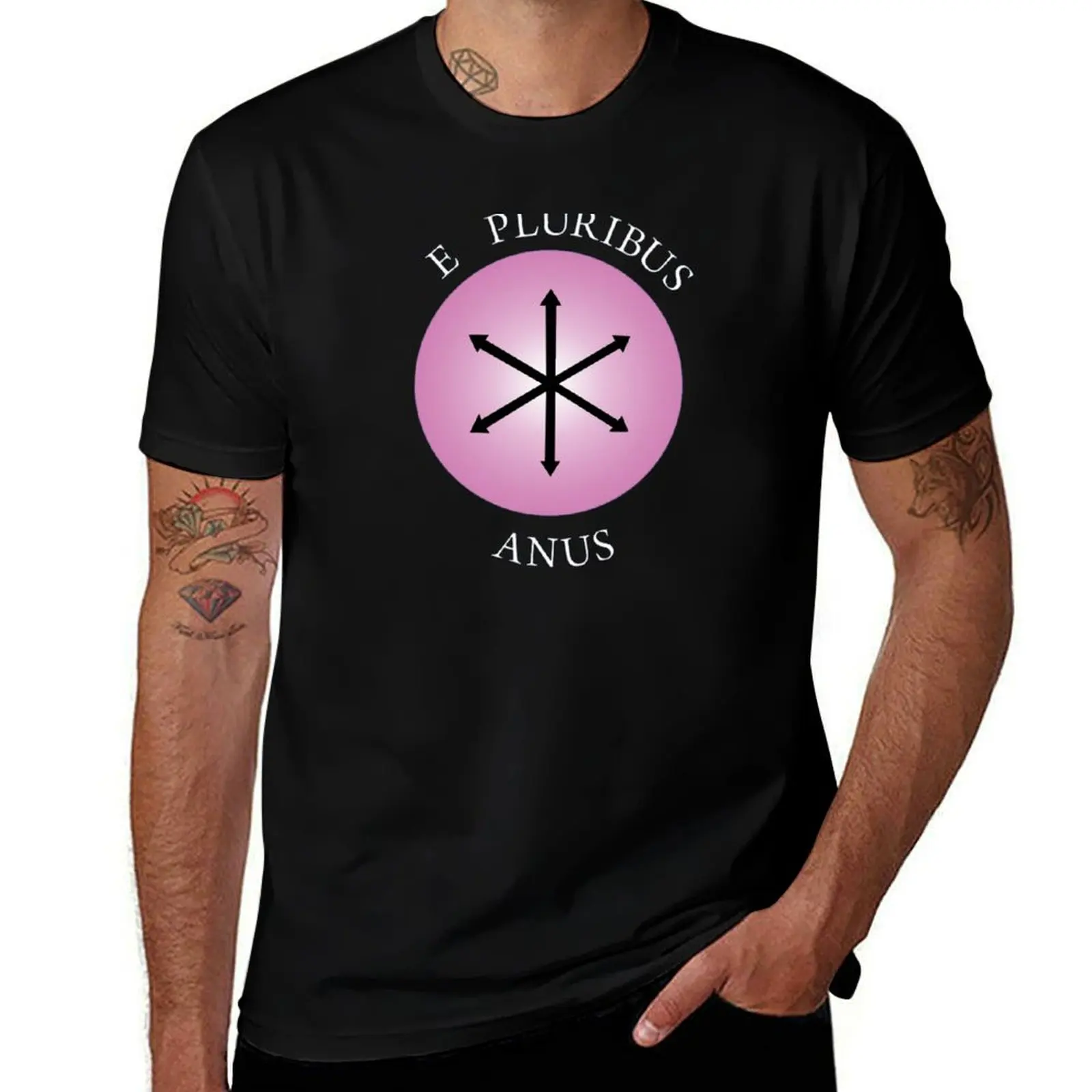 E Pluribus Anus! T-Shirt baggy shirts essential t shirt men clothing