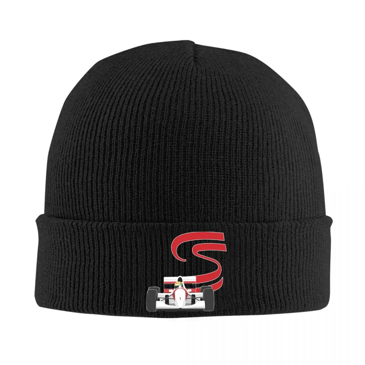 

Senna The Legend Knit Hat Beanie Autumn Winter Hats Warm Hip-hop Ayrton Senna Racing Caps for Men Women