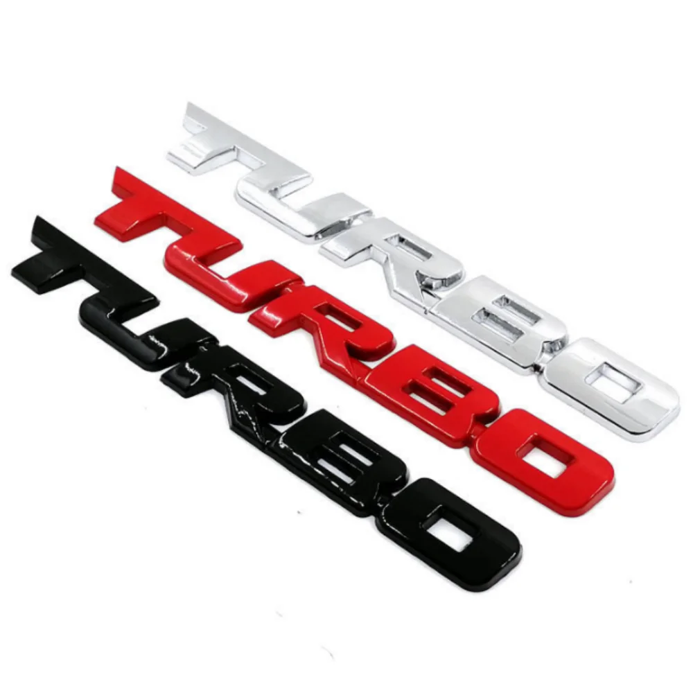 Autocollants métalliques 3D autocollants de chargement Turbo automobile