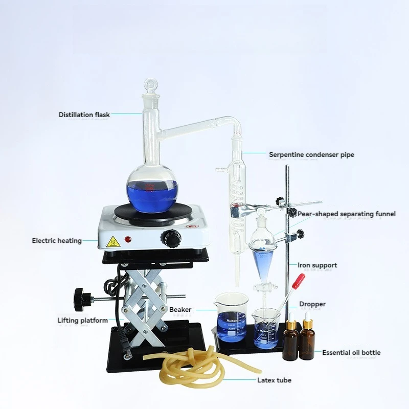 500/1000ML Essential Oil Extraction Separator Device Distillation Set Pure Dew Purification Chemical Experimental Equipment