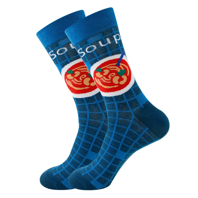 1 Pair New Happy Mens Socks Women Novelty Cartoon Sock Combed Cotton Funny Men's Big Size Crew Hip Hop Thick Long Socks - Image 10