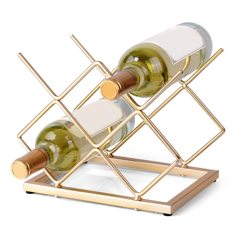 Countertop Wine Rack Desktop Wine Rack Bracket For Cabinets, Pantry, Wine Bottle Storage