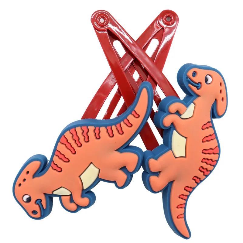 2 Buah Aksesori Rambut Anak-anak Warna-warni Hewan Dinosaurus Jepit Rambut Jepit Rambut Manis Jepit Rambut Anak Jepit Rambut Pegangan Rambut