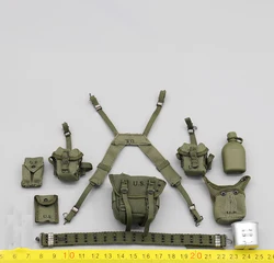 DID V80174 US. Soldier General Toys Model Vietnam Battle Toys Waist Belt Y Belt Water Bottle Chest Vest Accessories Fan DIY 1/6