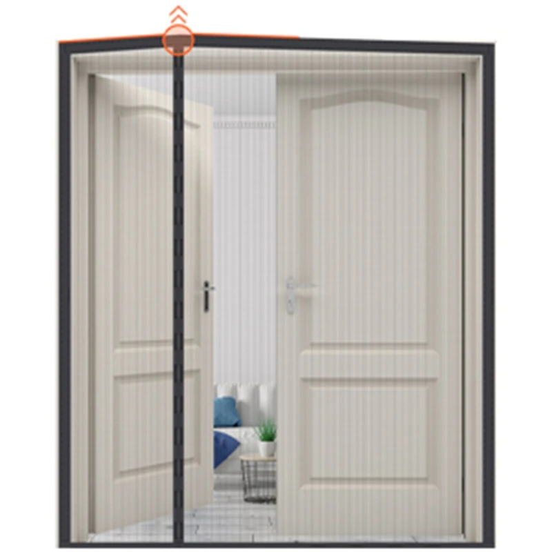 Reversible Left Right Side Opening Wide Magnetic Screen Door Fits Door To 72 X 80 Heavy Duty Polyamide Fibers Mesh