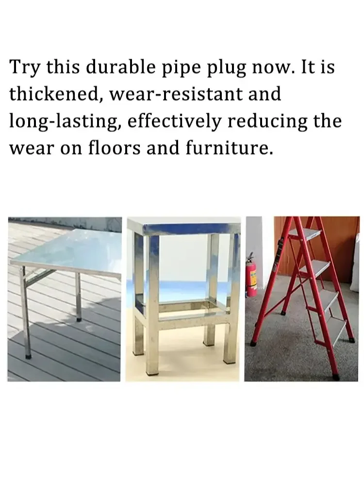 4 قطع من أقدام تسوية الأثاث القابلة للتعديل، مقابس ثقب الجوز المربعة 40 × 40 مم، وسادات قدم عالية مضادة للخدش للاستقرار #6