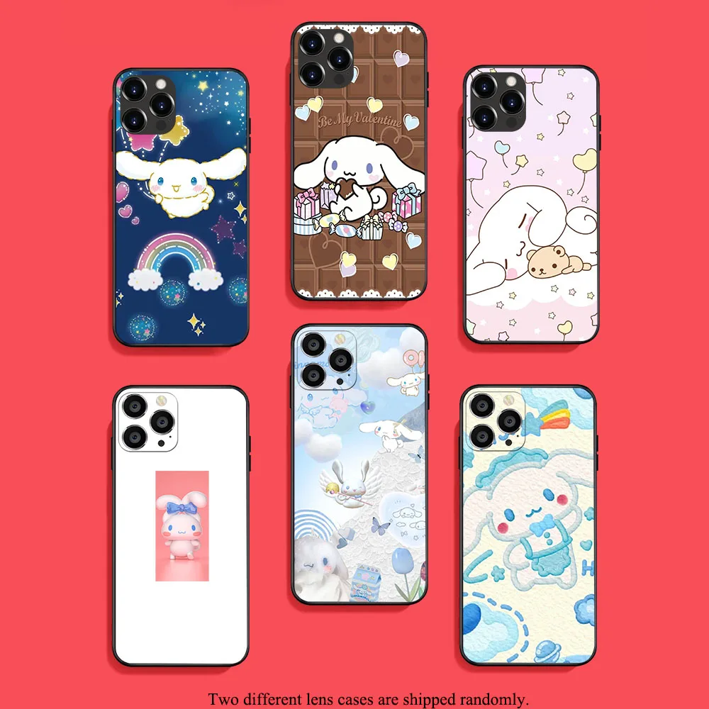 UK-82 Sanrio Cinnamoroll Soft Case For iPhone 15 14 13 12 11 Mini Max Pro Plus