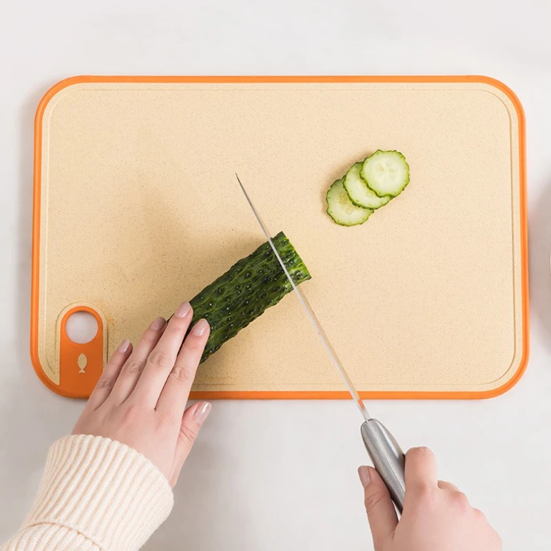 

Wheat Straw Double-Sided Antibacterial Cutting Board Home Kitchen Anti-mildew Anti-slip Plastic Multi-functional Sticky Board