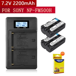 PALO NP-FM500H NP FM500H NPFM500H Battery + LCD Dual USB Charger For Sony A57 A58 A65 A77 A99 A550 A560 A580 L50 SLT-A68 ILA77