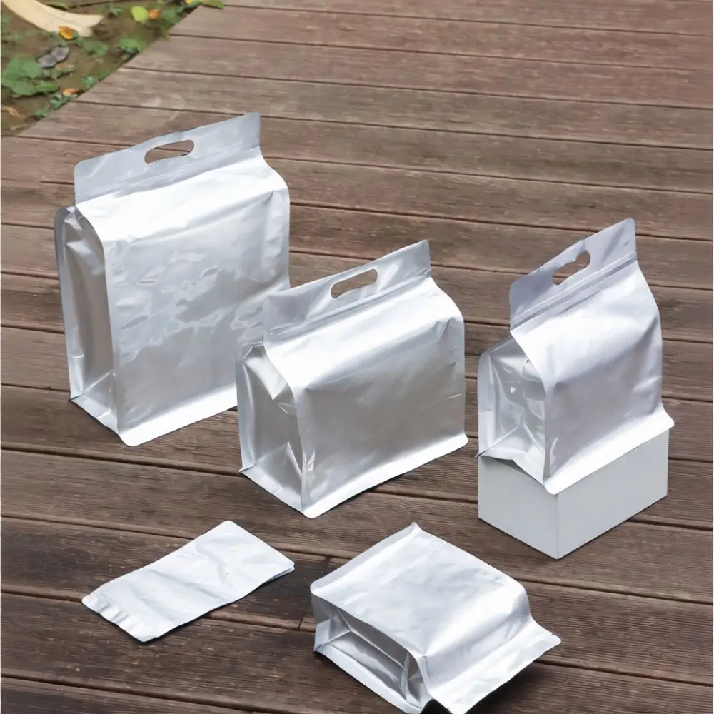 Durable Aluminum Foil Tea Storage Bag Reusable Zipper Pouch Fresh Keeping Food Packaging Moisture Proof Generic Pouch