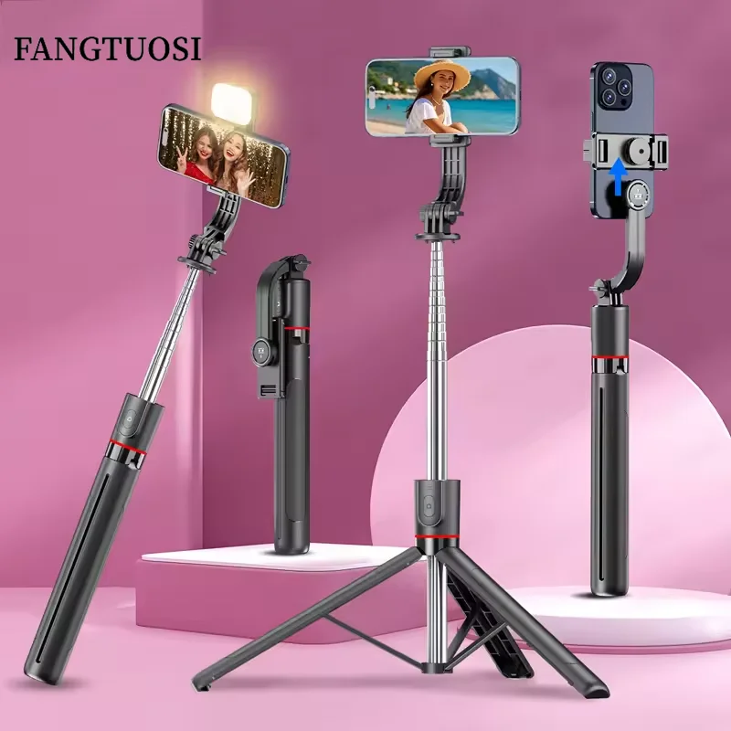 Fangtuosi 2025 recém-atualizado 1.7m estável tiro selfie vara tripé suporte de viagem ao ar livre adequado para apple, xiaomi, samsung