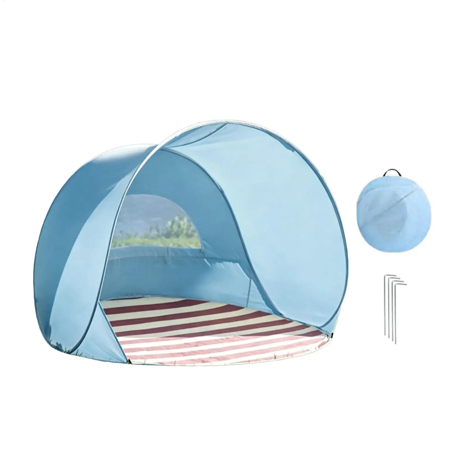 Tente de plage légère et portable, facile à installer, auvent de plage, protection solaire pour la famille, les adultes, le camping, les pique-niques en plein air, la piscine