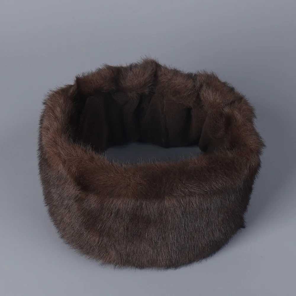 

Модная эластичная повязка на голову, ветрозащитная повязка на голову из искусственного меха, шарф, теплые защитные наушники, зимняя повязка на голову, зимняя