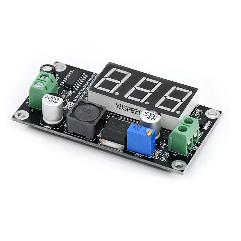 

XH-M136 Lm2596 Adjustable Step-down Module DC Power Supply Digital Display Green Display DC-DC Wide Voltage