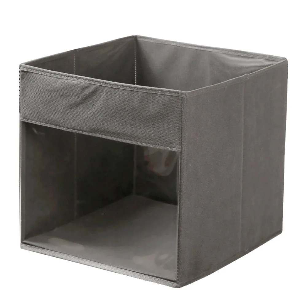 

Non-woven Fabric Book Storage Bag Large Capacity Foldable Comic Book Bag Space-saving Waterproof Toy Organizer Living Room