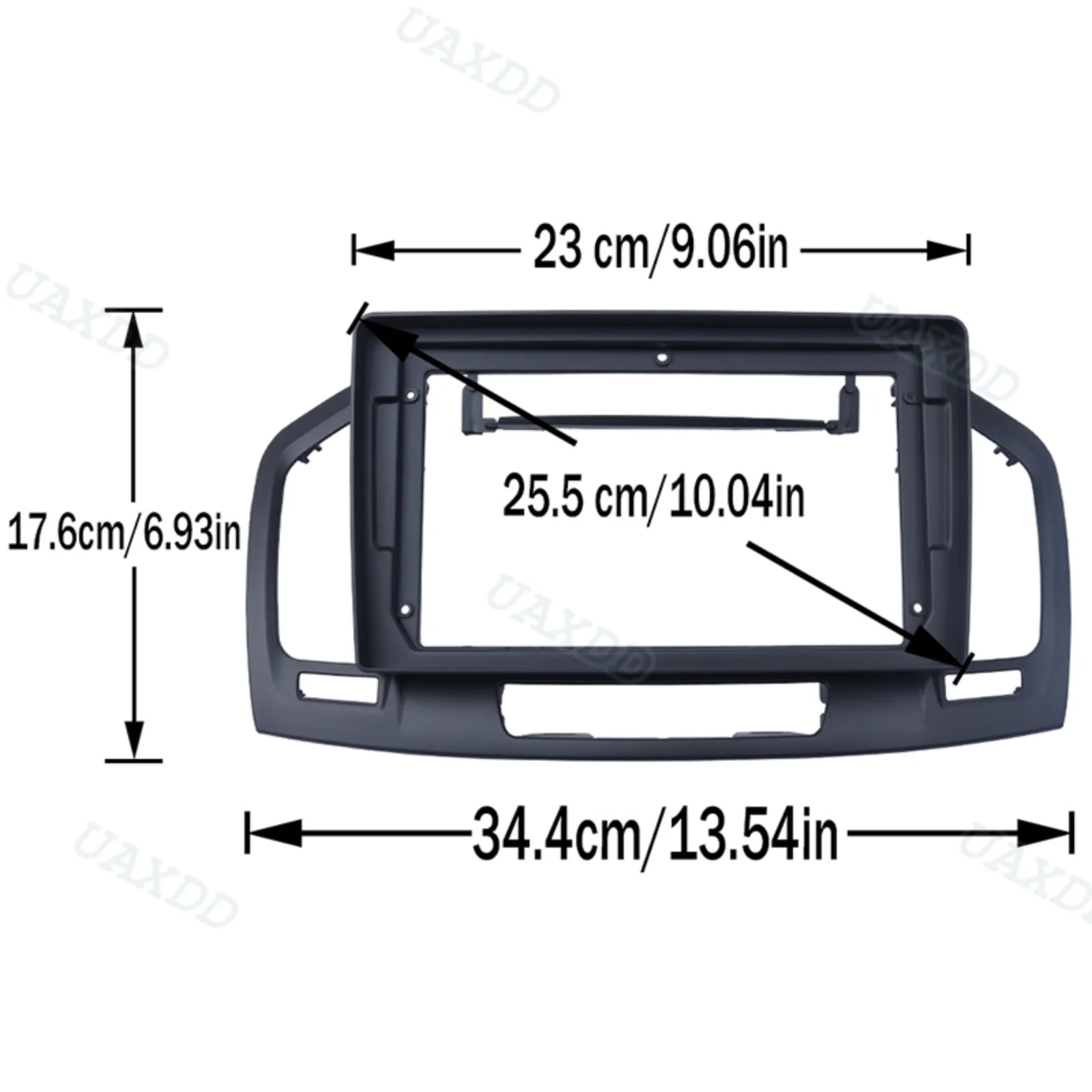 2Din Car Automotive Center Console Plastic Accessories Frame Fascia Dashboard Kit Panel Interior UAXDD For Buick Regal 2003‑2017