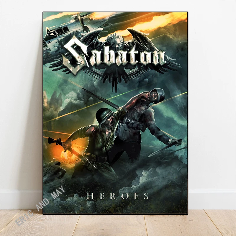Poster Metal Sabaton Heavy Band Canvas Printing Music Wall Decor Gaming Wall Decor The Great War Livardet Wall Decoration