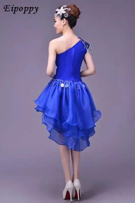 페스티벌 모던 재즈 댄스 무대 코스튬, 가수 팀 댄서, 무도회 공연 의상