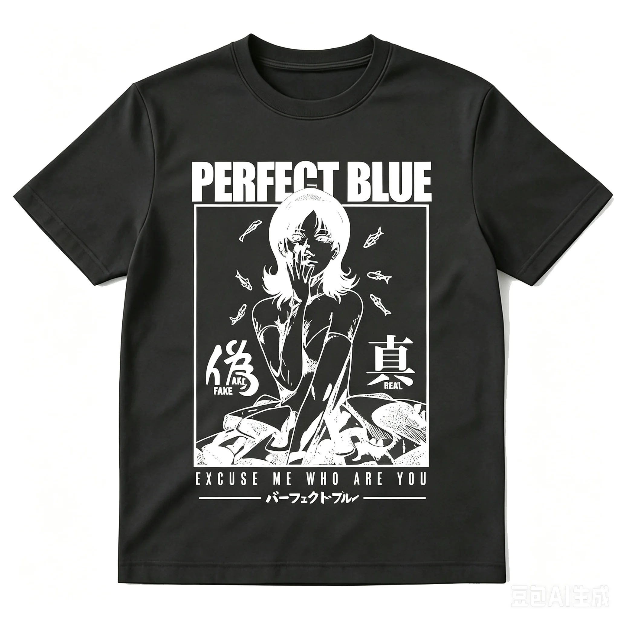 Japanese Anime Perfect Blue Mima Kirigoe T-Shirts Men's Women Clothing Fashion Casual Oversized Short Sleeve T Shirts Streetwear