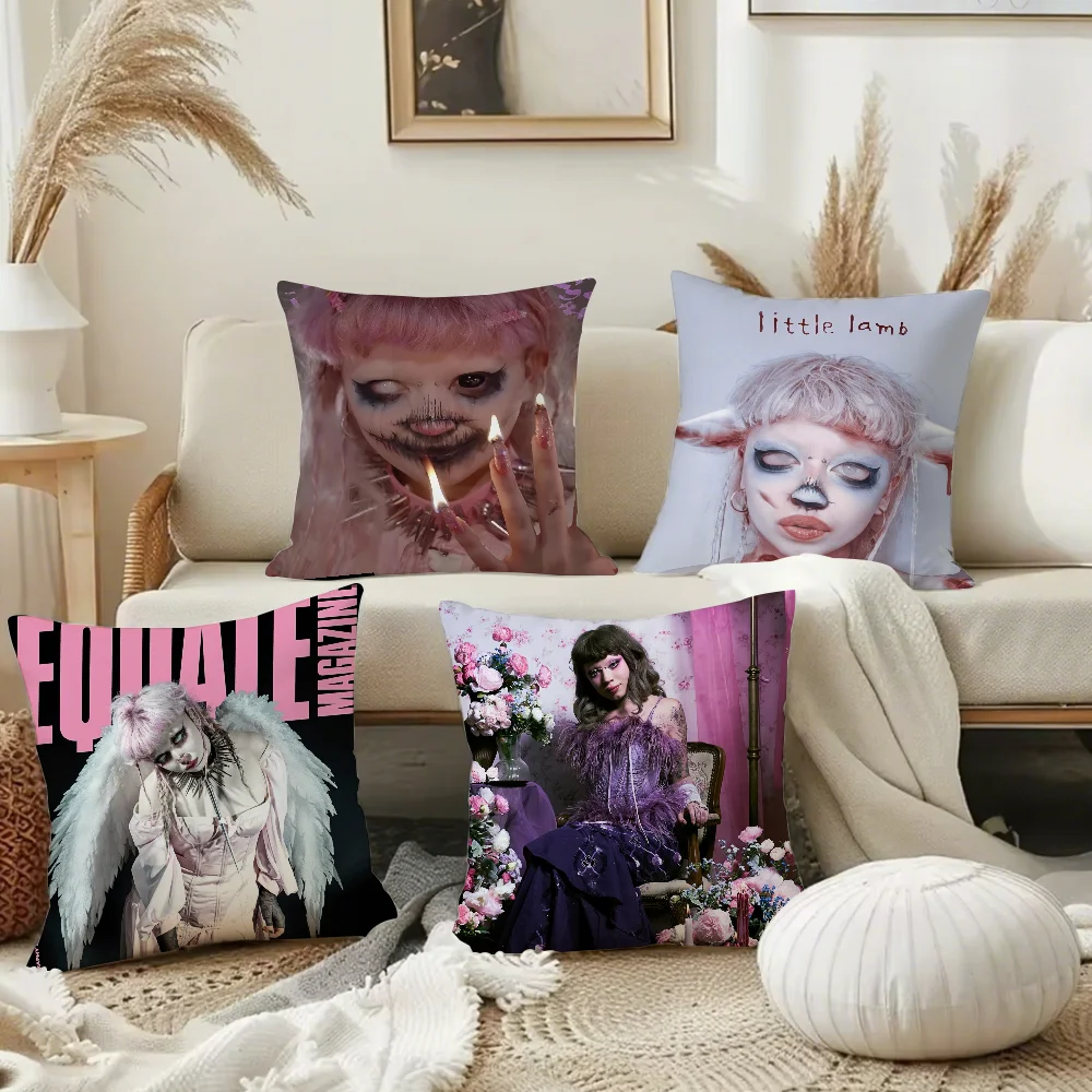 Singer J-Jazmin Bean Pillow Case Square Double-Sided Printing Short Plush Sofa Cushion Cover Bedroom Bedside Pillow