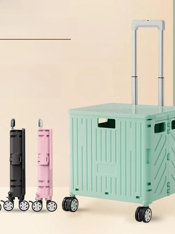 outdoor-portable-storage-cart-with-pull-rod-wheels-under-shelf-storage-box-for-camping-student-book-organization-foldable