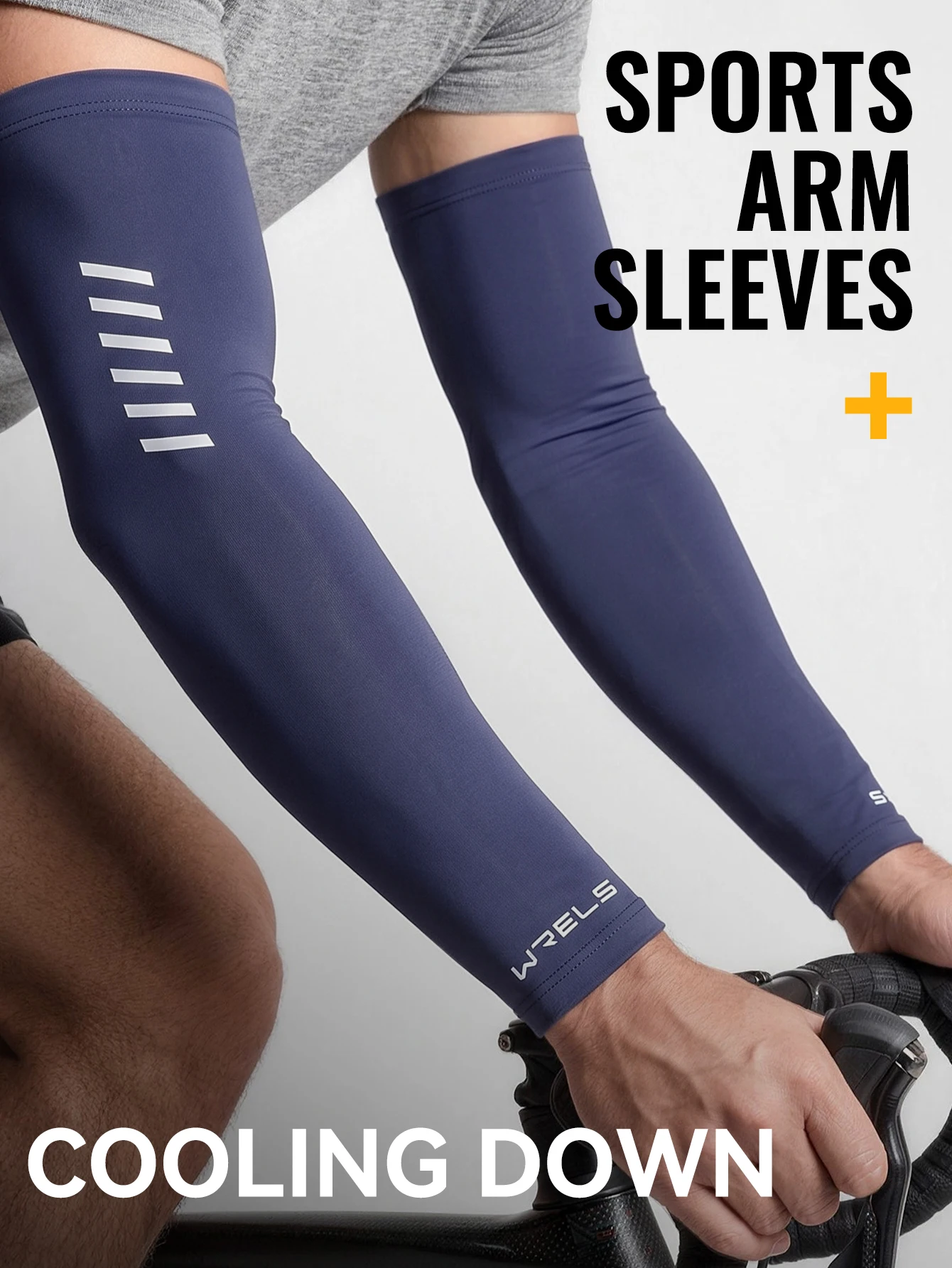 WRELS Fahrrad-Armstulpen, UV-Schutz, Sonnenschutz, zum Laufen, Fahren, Angeln, leichte Basketball-Armschützer, Sport-Armstulpen – Detail 8
