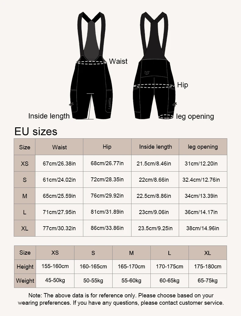 LAMEDA Radfahren Trägerhose Stoßdämpfung Gepolsterte Rennrad Shorts Reiten Radfahren Trägerhose Atmungsaktive Damen Sommer MTB Shorts – Detail 38
