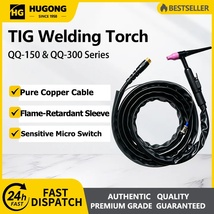 antorcha-tig-refrigerada-por-aire-hugong-qq-150-qq-300-150a-300a-cable-de-cobre-pistola-de-soldadura-con-argon-manguera-ignifuga-y-resistente-a-la-rotura-de-38m-4m-8m