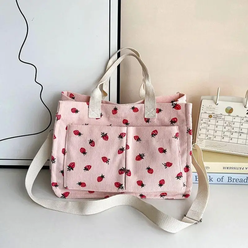 

Женская большая сумка с мультяшным принтом, большая легкая многофункциональная сумка, сумка через плечо и кошелек через плечо, стильная повседневная сумка