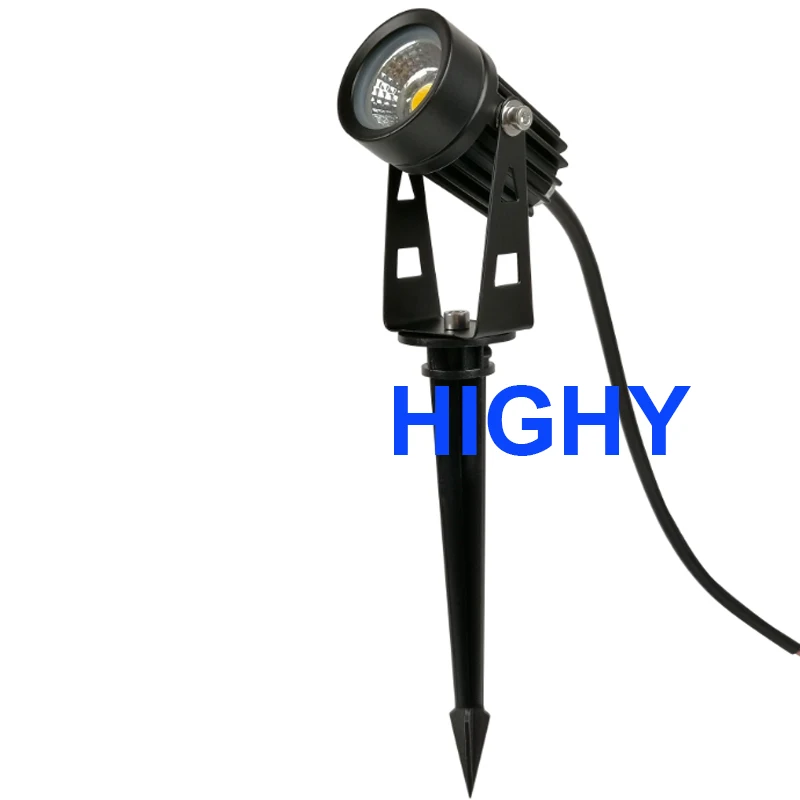 Lámparas impermeables para césped de jardín al aire libre, 220V, 110V, 12V, 3W, 5W, bombilla LED con punta, iluminación exterior