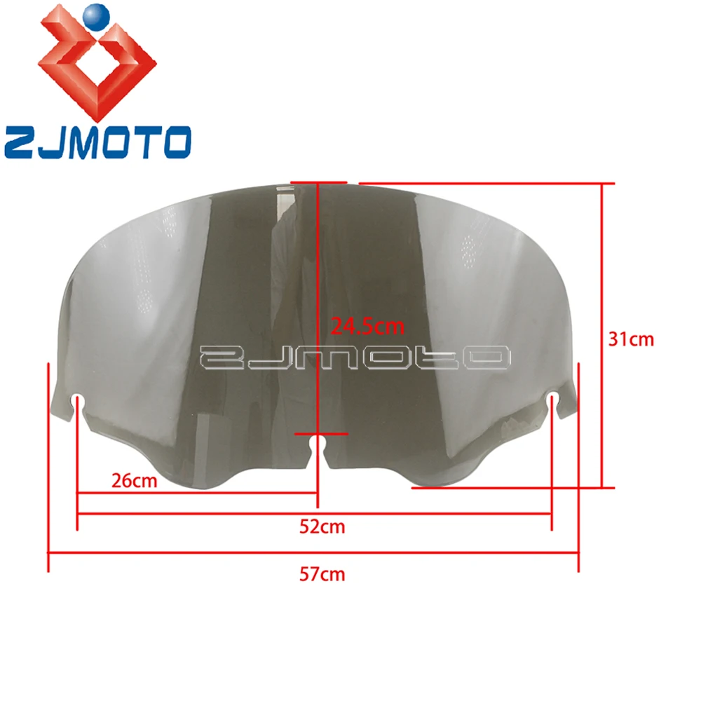 Smoke Batwing Windscreen Motorcycle 10\