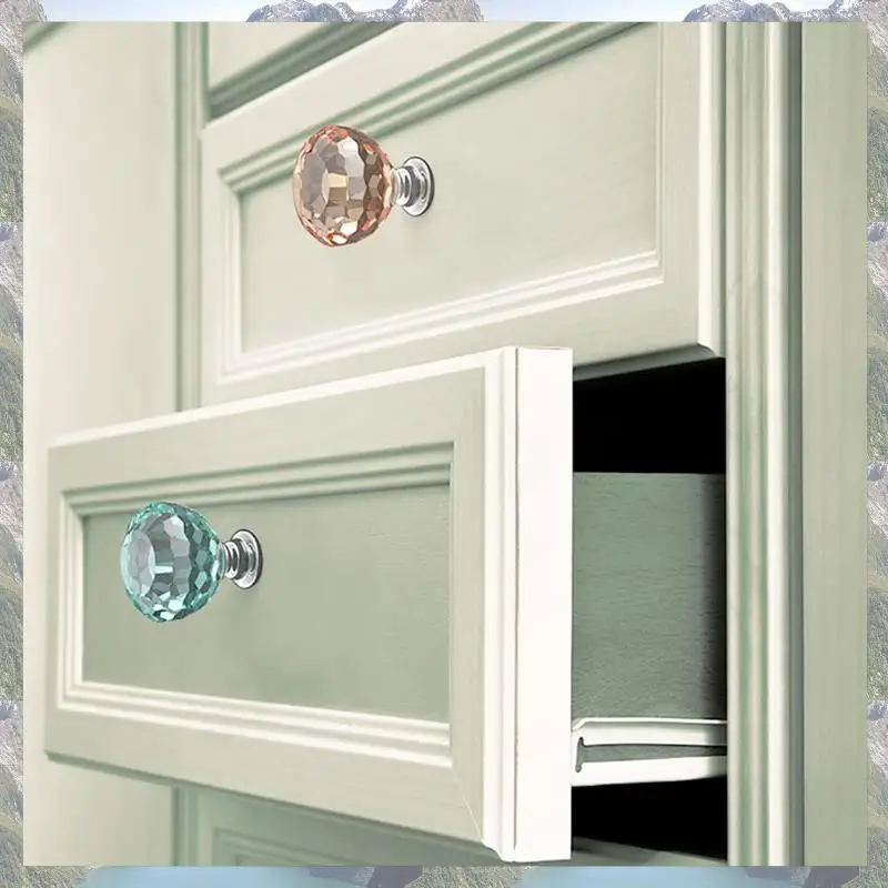 

2025 Trend DIY Knob Cabinet Silicone Mold Drawer Pulls Handle Accessories Mould 4Pcs For Crystal Epoxy Resin Silicone With Screw