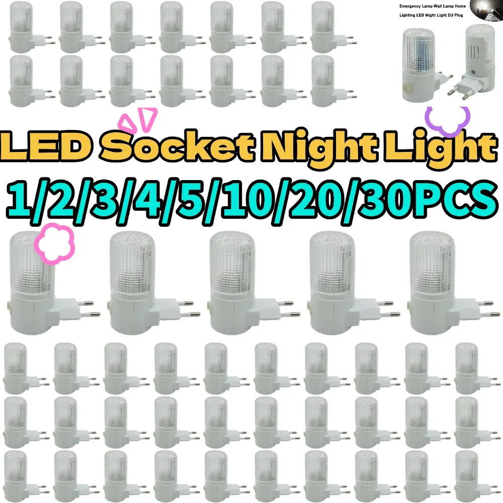 LED Night Light US/EU Plug Energy Saving Room Light Living Room Bedroom Corridor Home Lighting Kid Baby Bedside LED Night Lamp