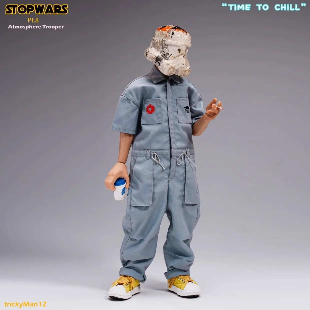 

TrickyMan12 1/6 STOPWARS Pt.8-12 Imperial Atmosphere Trooper Group Model 12'' Action Figure Toy Holiday Gifts Desktop Decoration