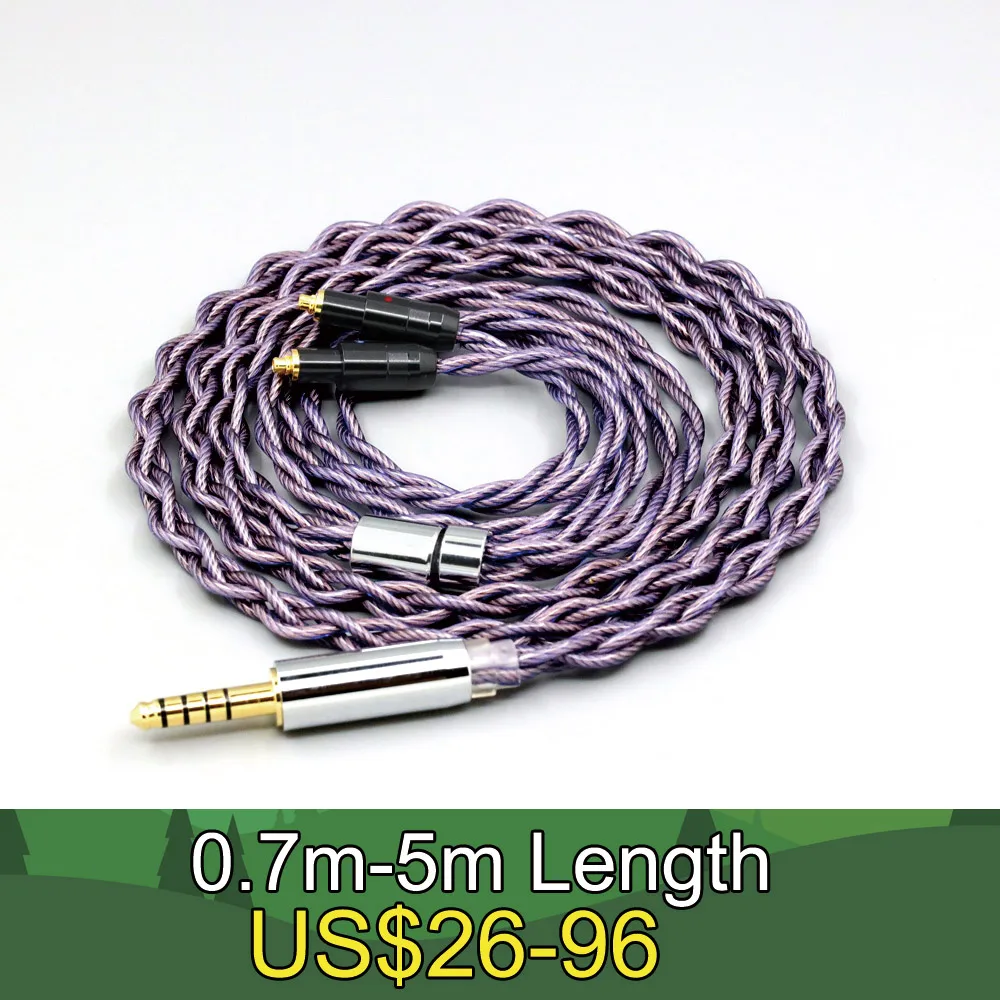 

Type2 1.8mm 140 cores litz 7N OCC Headphone Earphone Cable For Shure SRH1540 SRH1840 SRH1440 LN007857