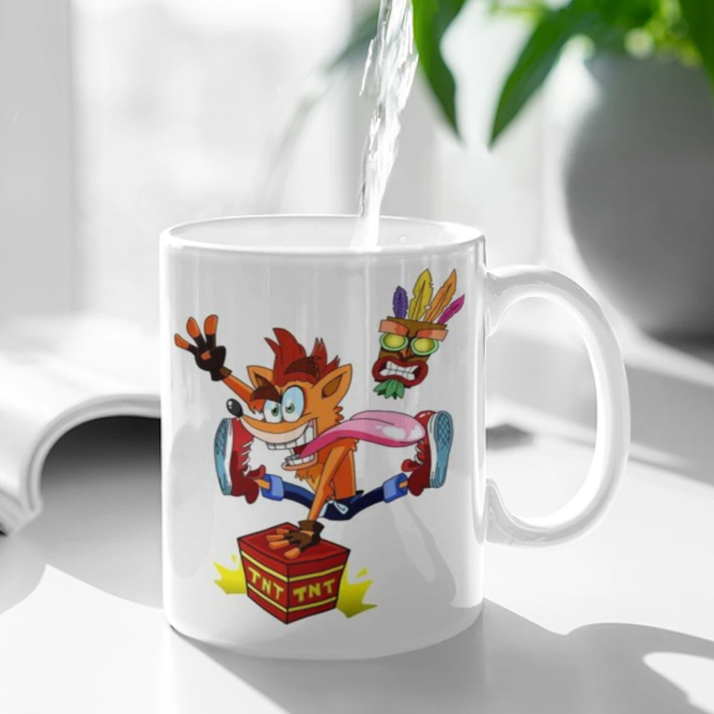 C_CrashS_B- Bandicoot Game Coffee Mug 11oz Fun Ceramic Coffee Tea Cocoa Cup Handle Tea Drink Cup