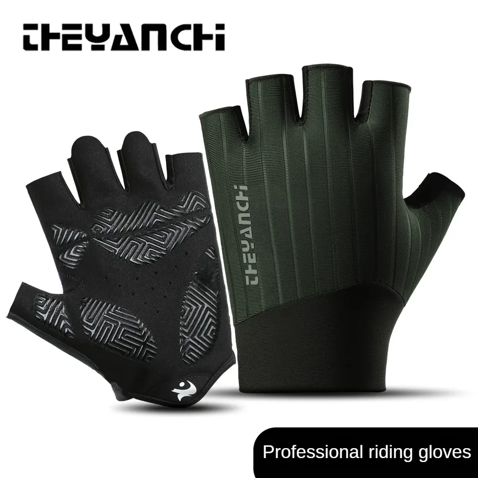  Breathable Anti-Slip Cycling Fingerless Gloves for Men And Women Professional Gym Fitness Half Finger Summer Fishing Bike 