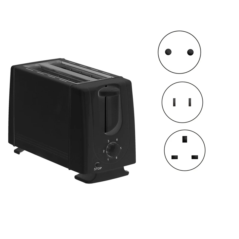 Macchina per la colazione Tostapane da banco Elettrodomestici da cucina intelligenti Macchina per waffle per cuocere la pasticceria a sbuffo Spina UK