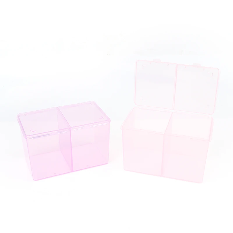 Portable Storage Box Nail Accessoires Wipes Cotton Pads Swab Rods Container Case Nail Art Tools Organizer