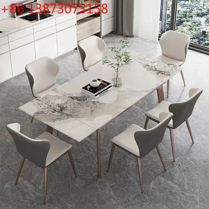 Luxury Nordic Dining Table Marble Salon Modern Study Writing Lounge Dining Table Restaurant Kitchen Muebles Office Furniture
