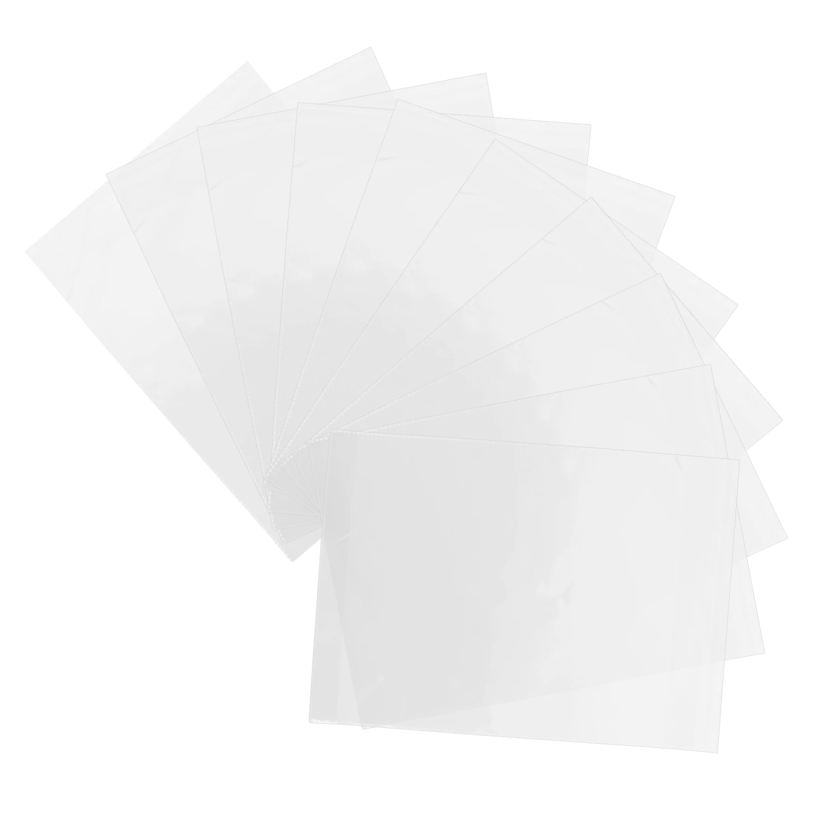 

50pcs Clear Clothing Packaging Bags Self Adhesive Sealed Transparent Shirt Bags for Clothes Storage Travel Plastic