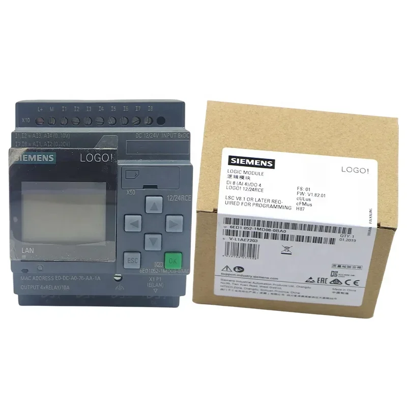 

TAIZHOU SONGWEI 6ED10521MD080BA0 New SIEMENS LOGO Logic Module PLC PAC Dedicated Controllers 6ED1052-1MD08-0BA0