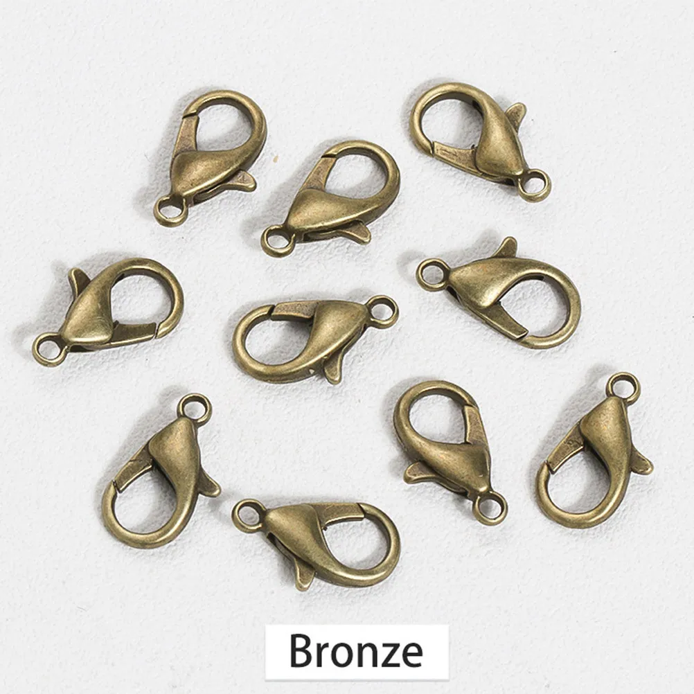 

1Set Jewelry Findings Fold Over Cord Ends Lobster Claw Clasps Jump Rings DIY Jewelry Supplies for Bracelets Necklaces